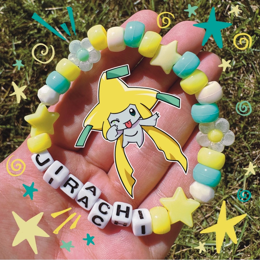 Handmade Pokemon Kandi Pony Bead Plastic Bracelet